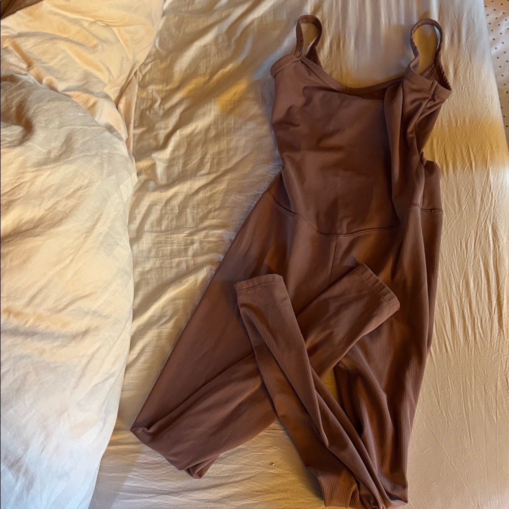 All in Motion Brown Jumpsuit